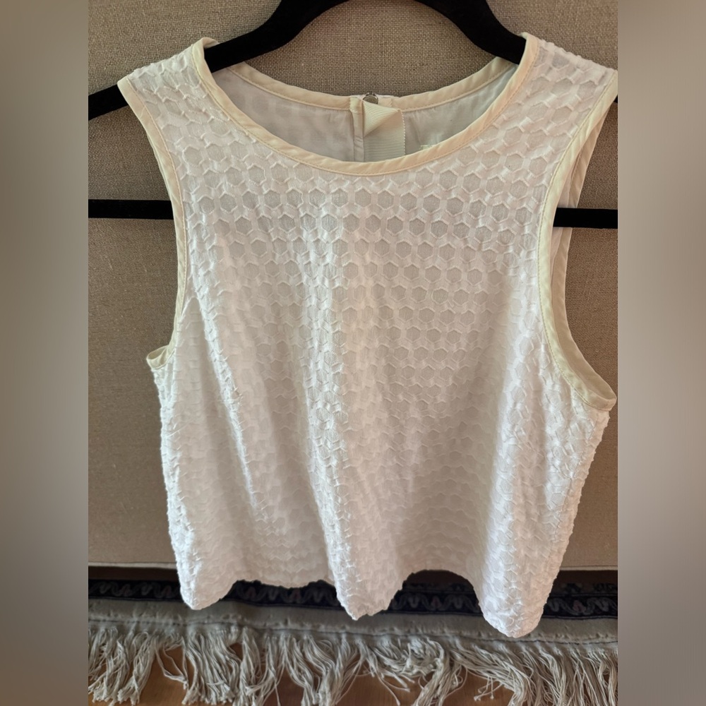 rag&bone cropped white-tanktop blouse
